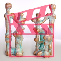 modern sculpture, plastic art